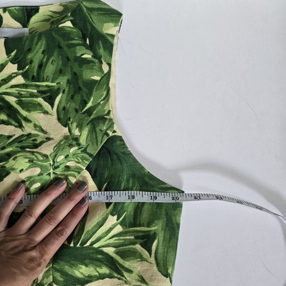 Ultra Dress tropical print beading linen shift dress mini size 14 - Picture 4 of 9